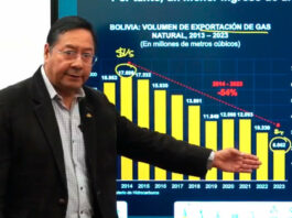 Falta de dólar y combustible: Arce explica la situación en pizarra y asegura que el Gobierno implementa una estrategia